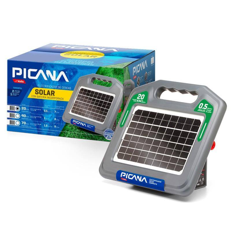 Electrificador PICANA Solar Portatil 20 km con batería