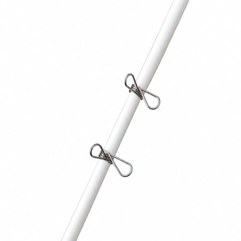 Varilla de fibra de vidrio de 1,60 x 10 mm c/ dos clip Plyrap