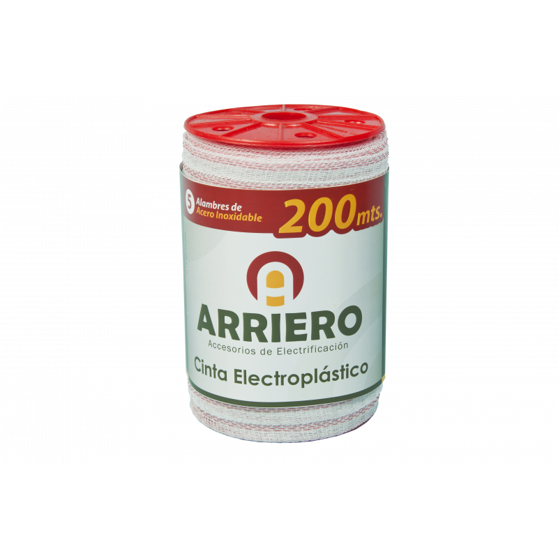 Cinta electroplástica de 5 hebras 200 Arriero