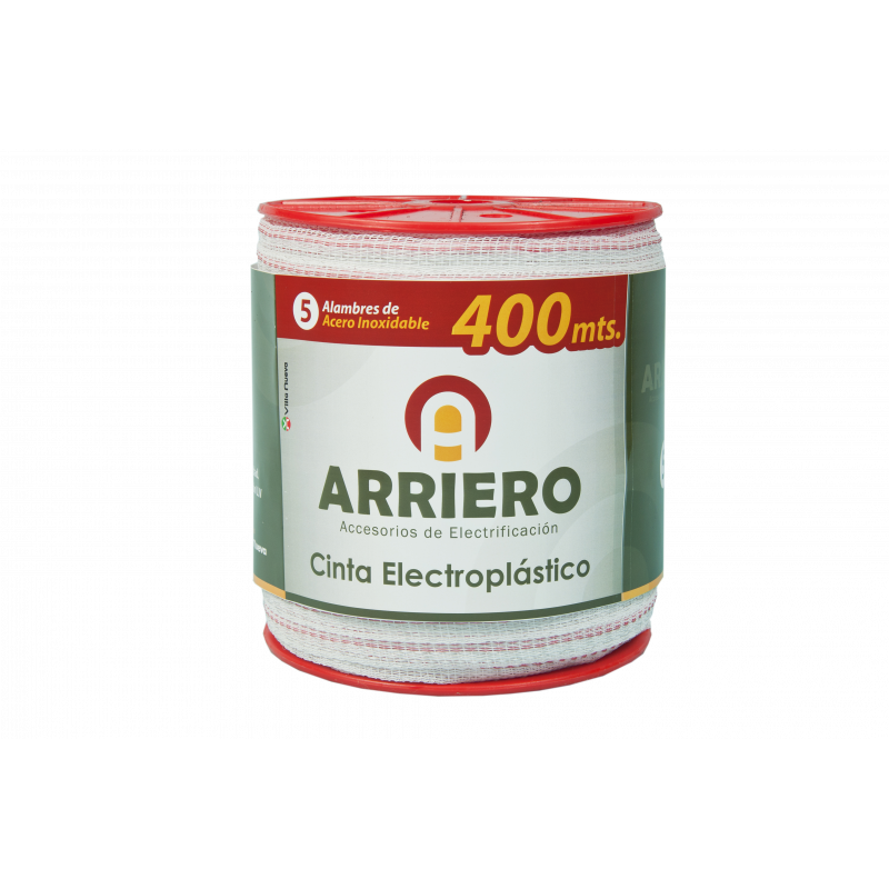 Cinta electroplástica de 5 hebras 400 Arriero