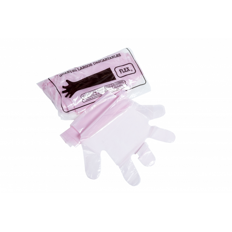Guantes Flex descartables Largos x uds.