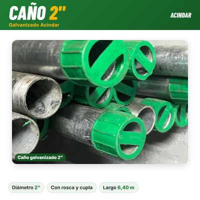 Caño Galvanizado Acindar 2
