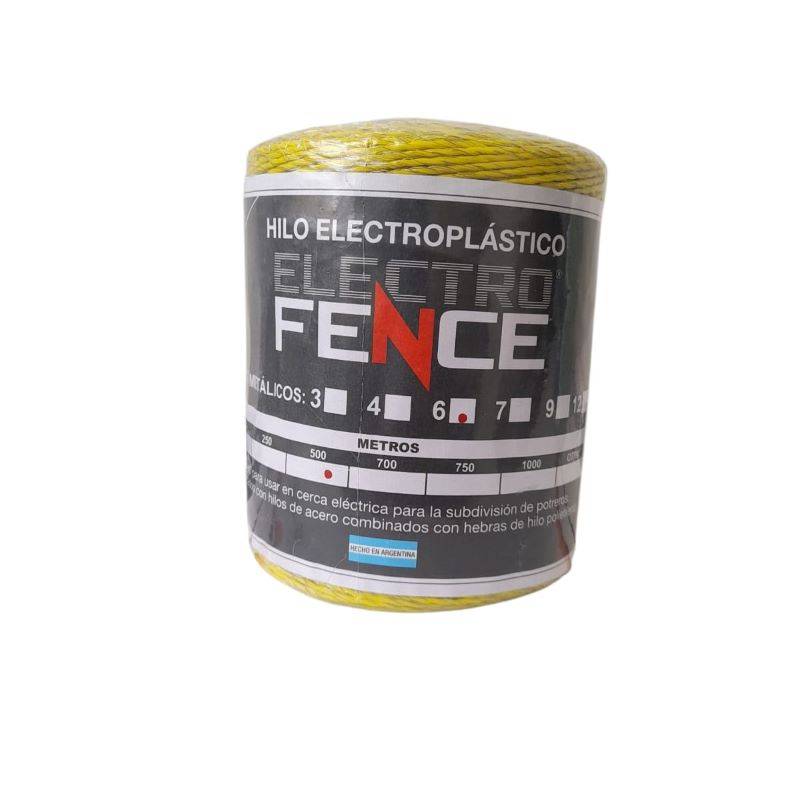 Hilo eléctrico Electro Fence x 500 mts de 6 cond.