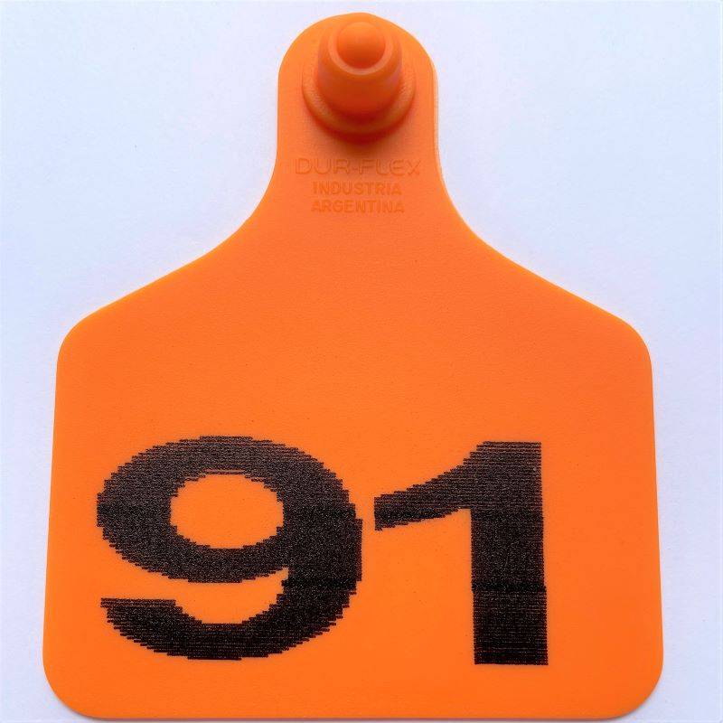Caravana extra maxi Durflex numerada Naranja