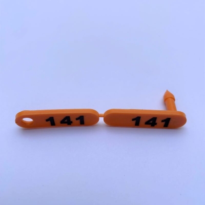 Caravana mini Durflex numerada Naranja