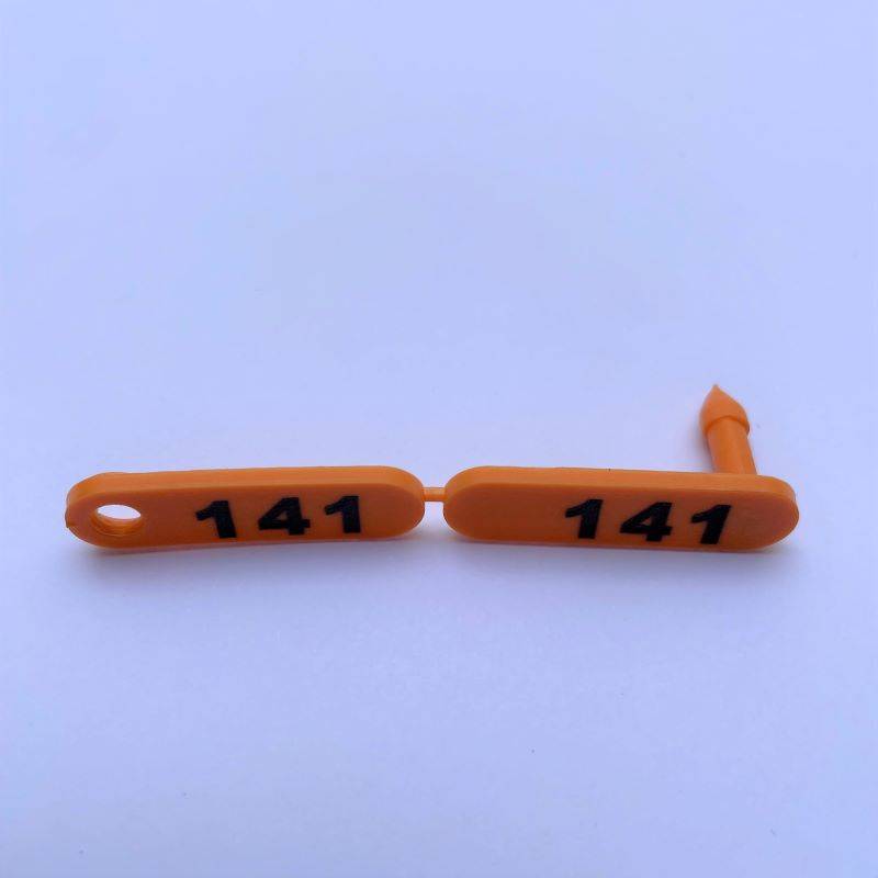 Caravana mini Durflex numerada Naranja