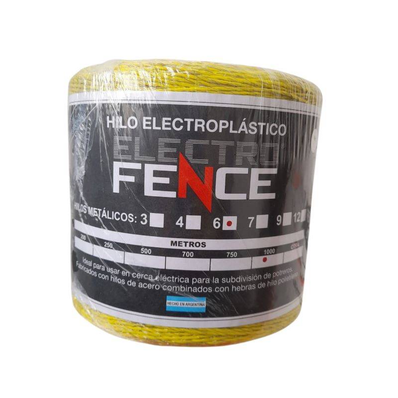 Hilo eléctrico Electro Fence x1000 mts de 6 cond.