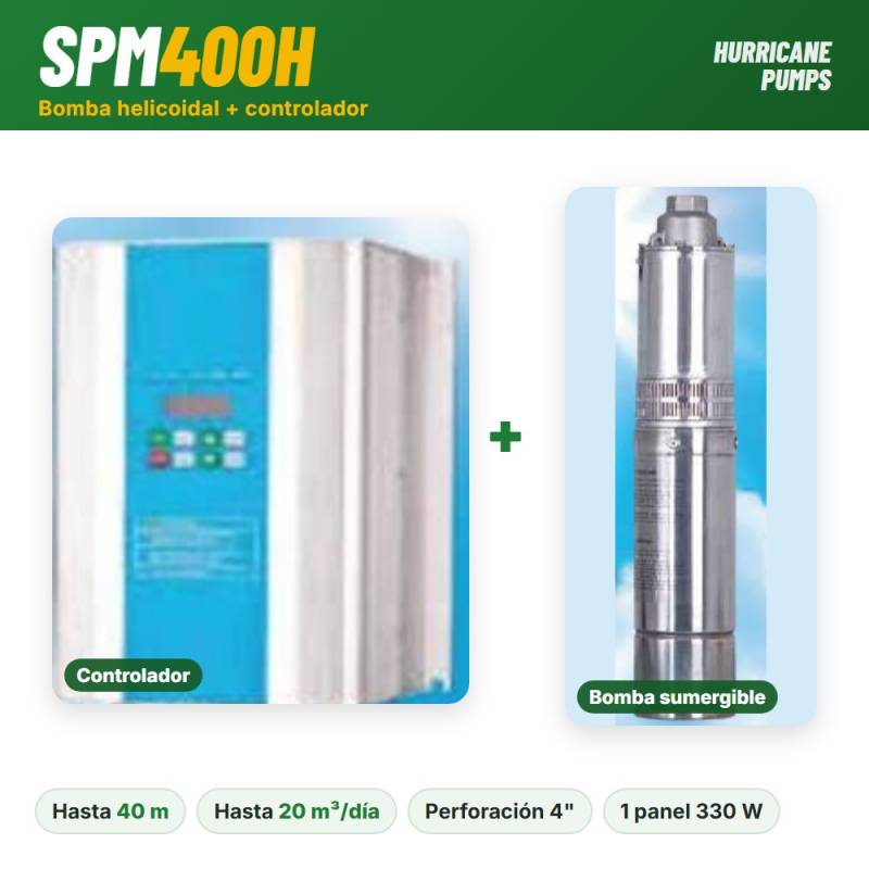 Bomba Helicoidal SPM400H 400 w + controlador