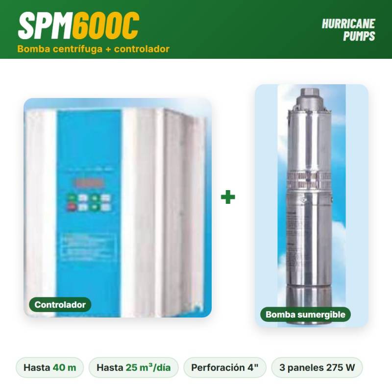 Bomba centrifuga SPM600C 600 w + controlador