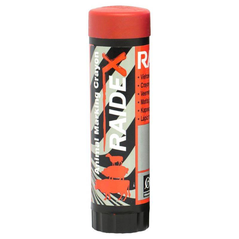 Tiza Raidex roja para marcar