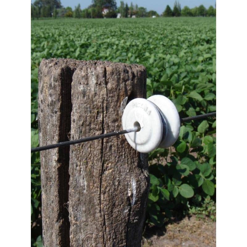 Aislador Carretel Porcelana