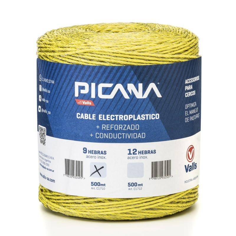 Hilo Eléctrico Picana x 500 mts de 9 cond.