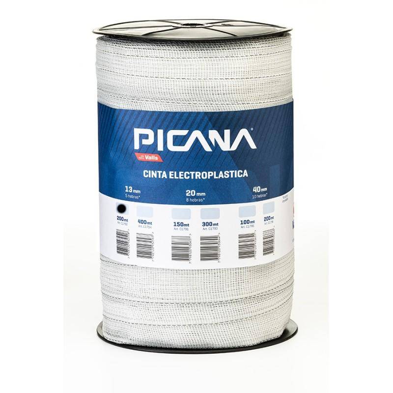Cinta Electroplástica Picana Super 13 mm / 200 Mt
