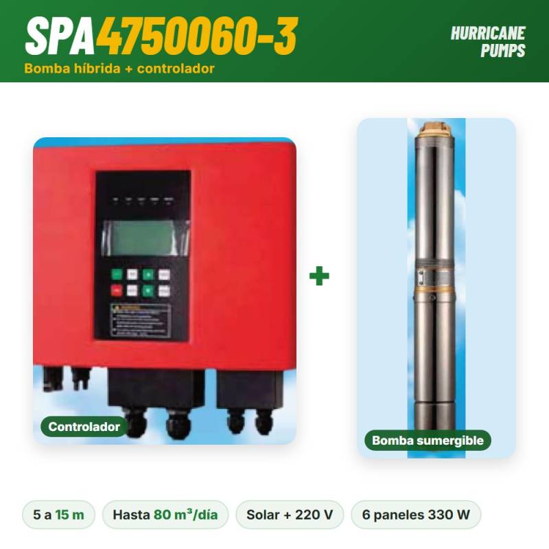 Bomba híbrida centrifuga SPA4750060-3 + controlador