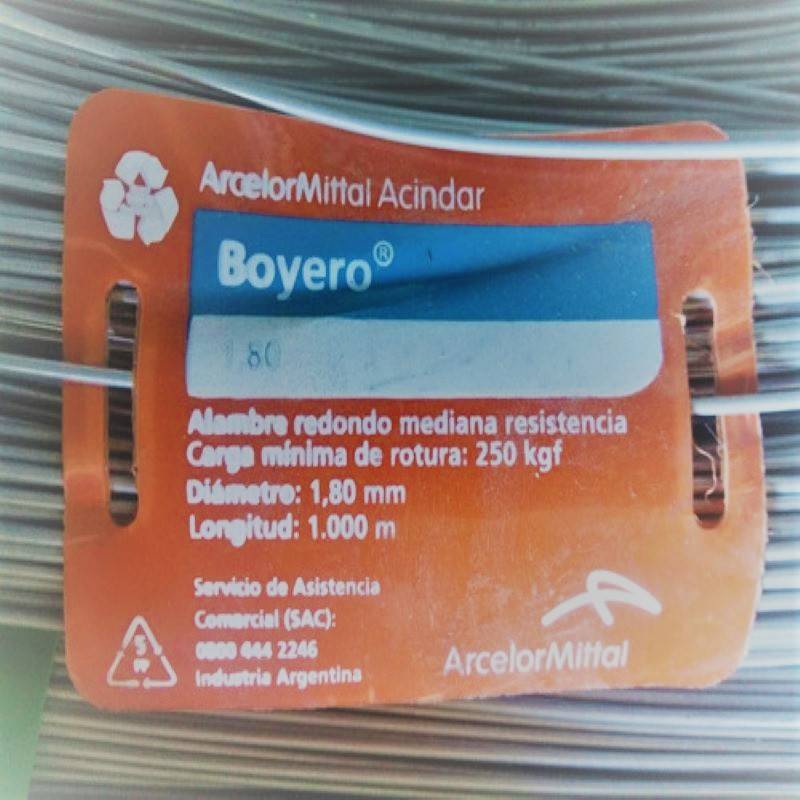 Alambre Acindar Boyero resistencia 1,8 mm x 1000 mts.