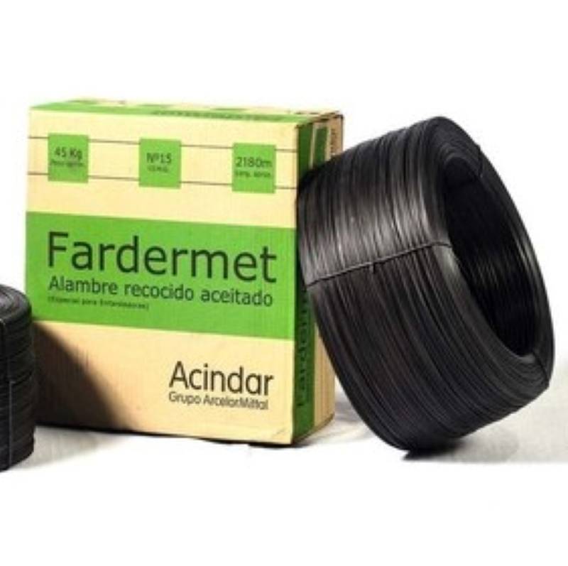 Alambre para enfardar N°15 x 45 kilos.