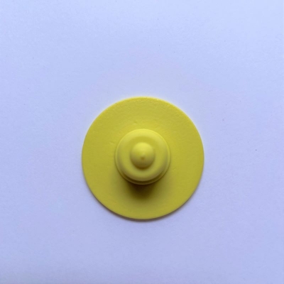 Caravana botón Durflex sin numerar Amarillo