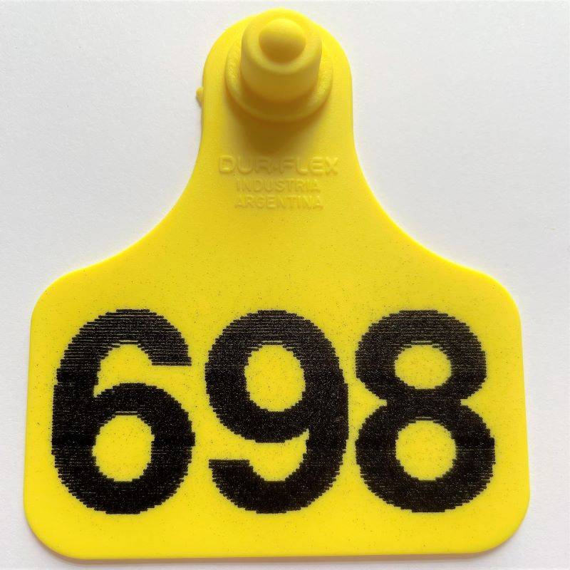 Caravana maxi Durflex numerada Amarillo