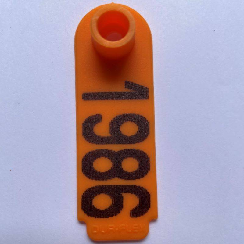 Caravana chica Durflex numerada Naranja
