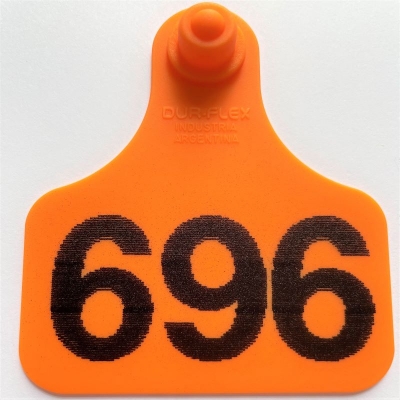 Caravana maxi Durflex numerada Naranja