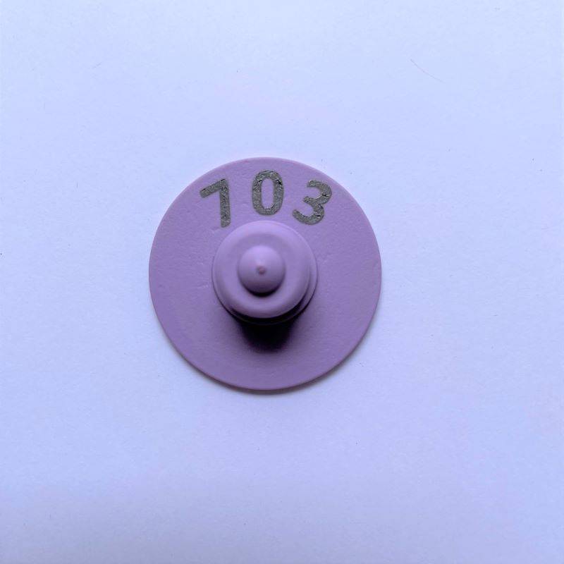 Caravana botón Durflex numerada Violeta